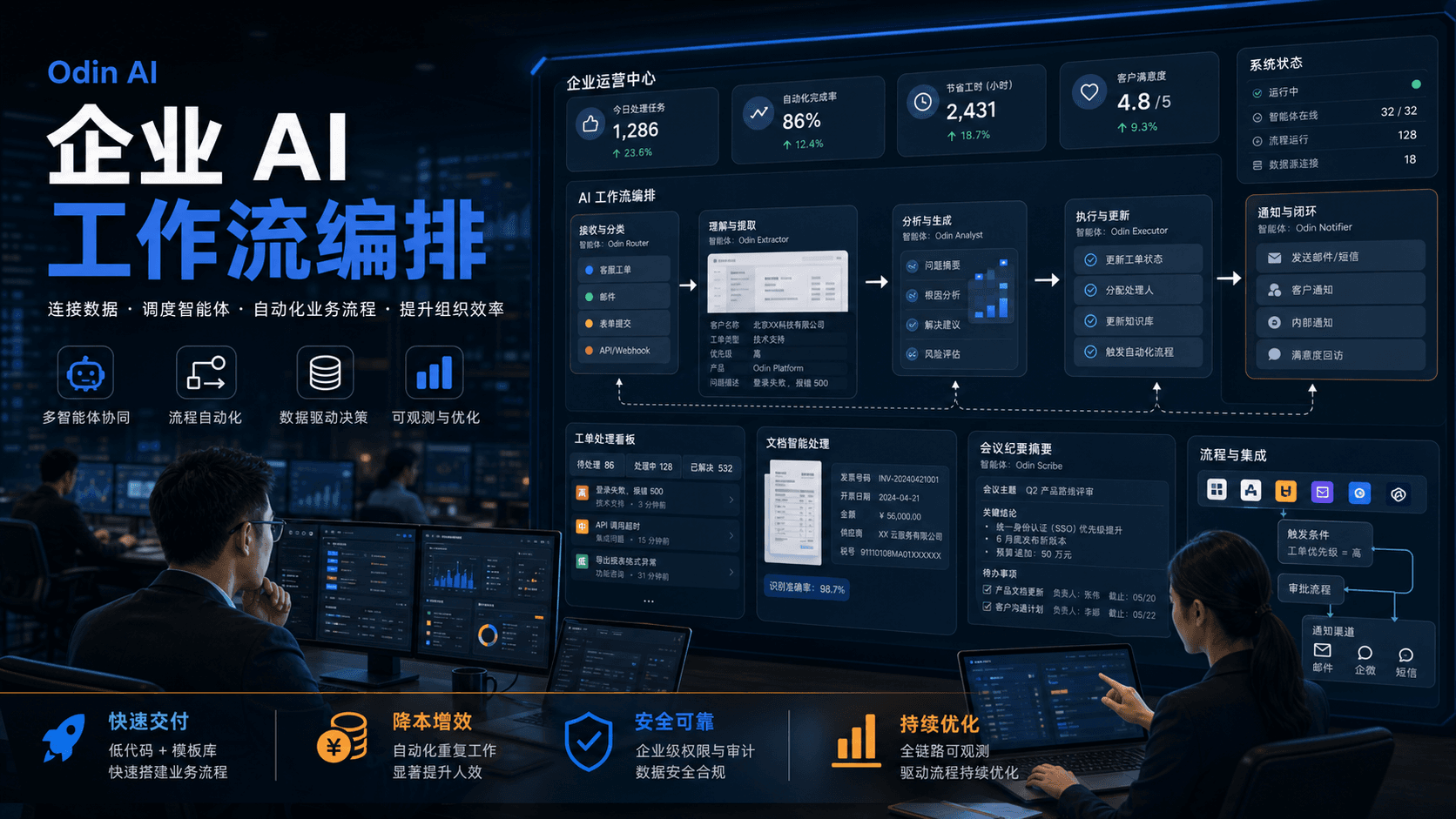 Odin AI：企业 AI 工作流的关键，不是让智能体自己跑起来