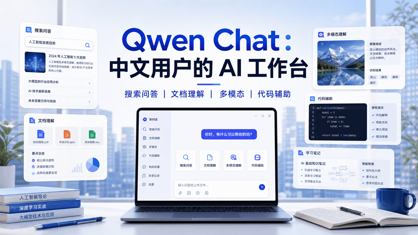 Qwen Chat：中文用户更容易上手的 AI 工作台，强项不只是聊天