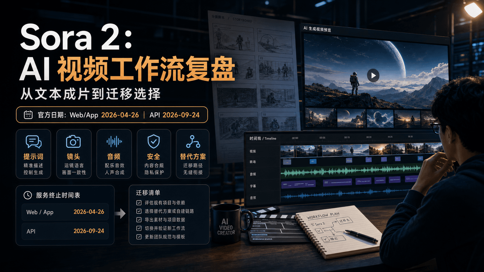 Sora 2：AI 视频工作流复盘，Web/App 停用后更要留下方法和素材资产