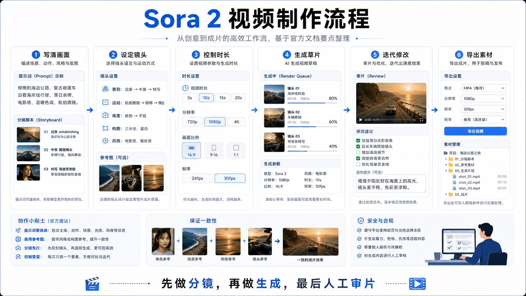 Sora 2 视频制作流程