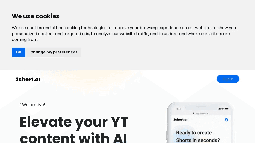 2Short.Ai 工具截图