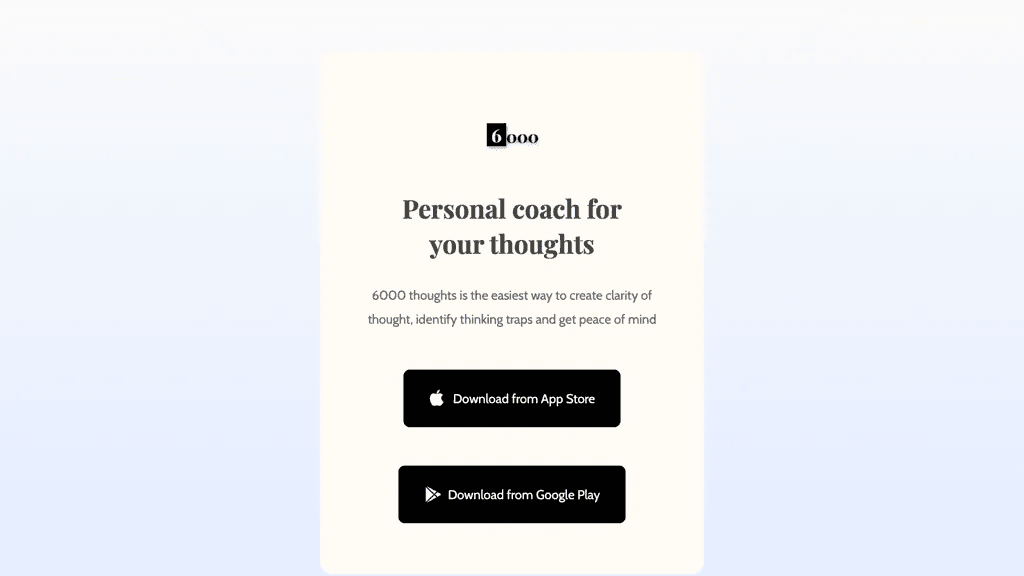 6000 thoughts 工具截图
