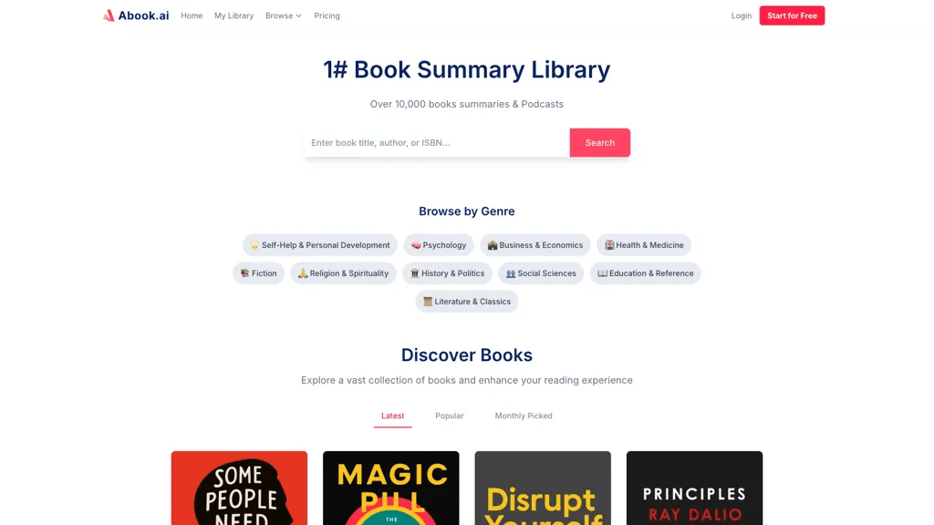 Abook AI 官网截图