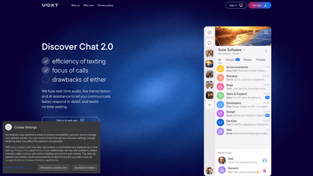 Actual Chat 官网截图