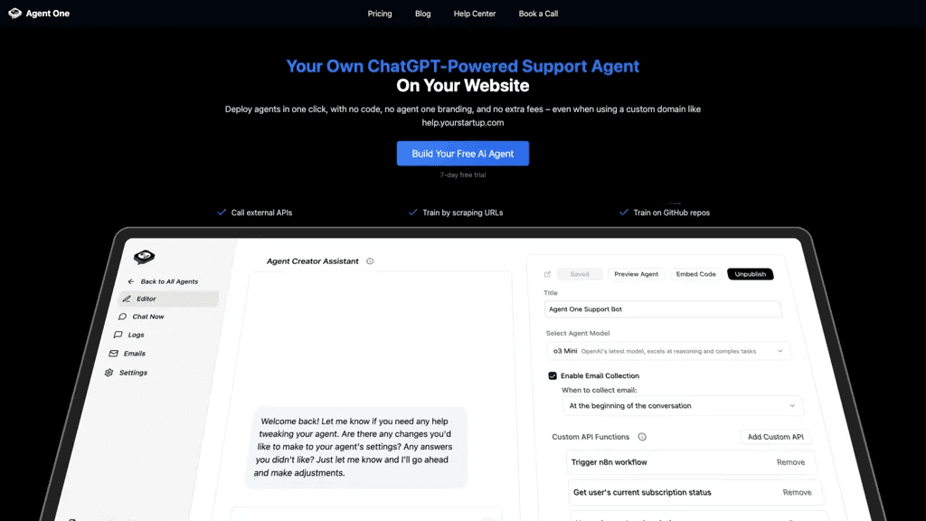 Agent One 工具截图