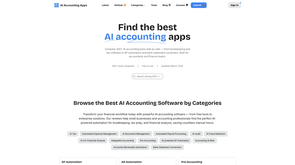 AI Accounting Apps 工具截图