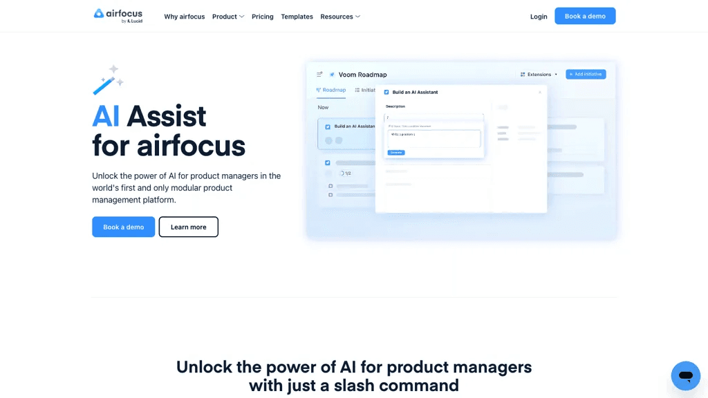 AI Assist by airfocus 官网截图