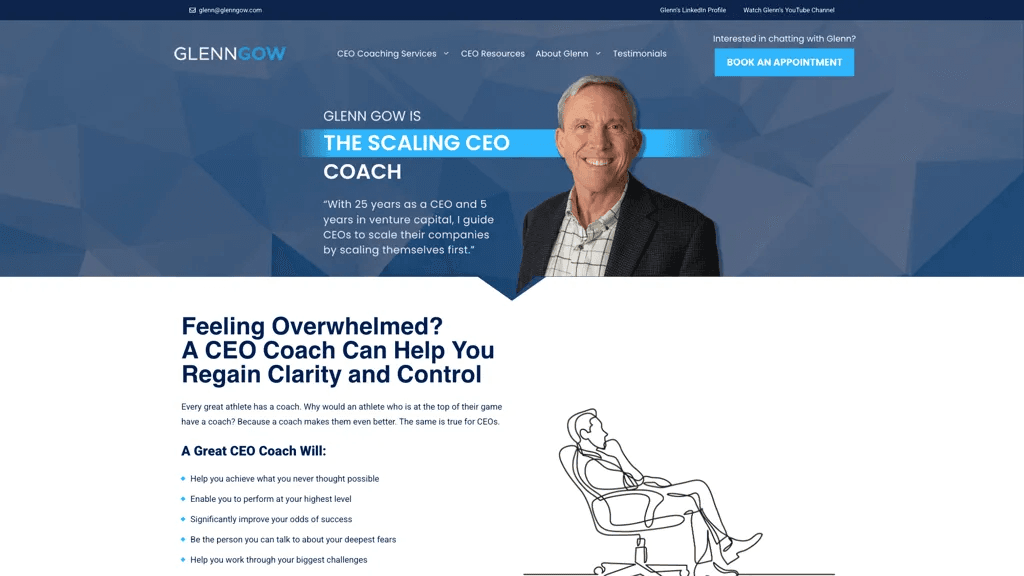 AI CEO Coach 官网截图