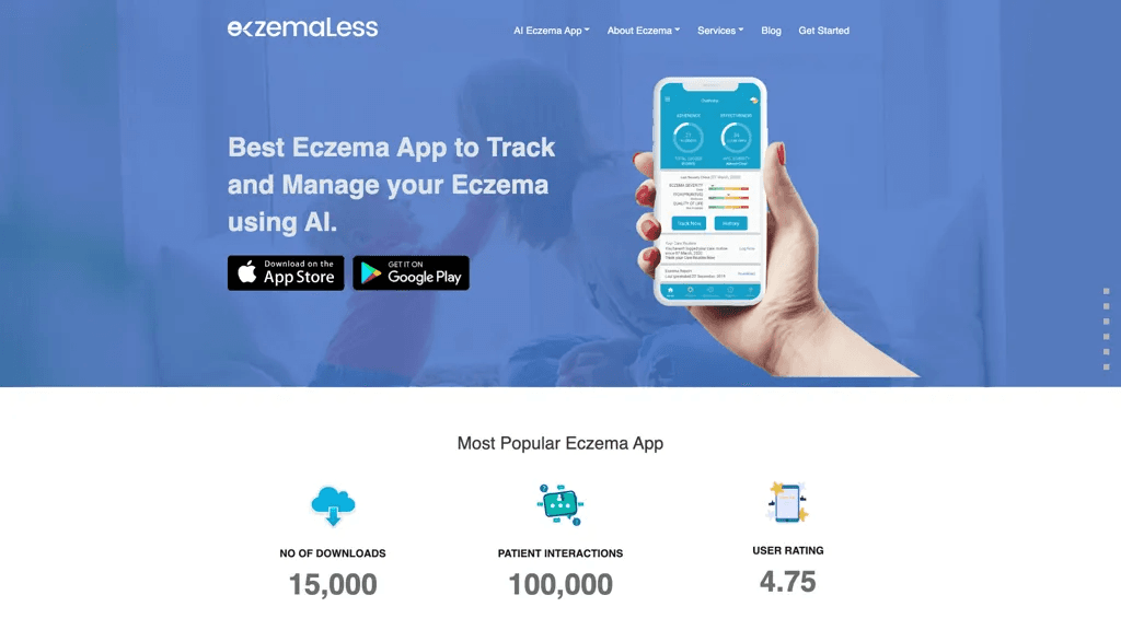 AI Eczema App 官网截图