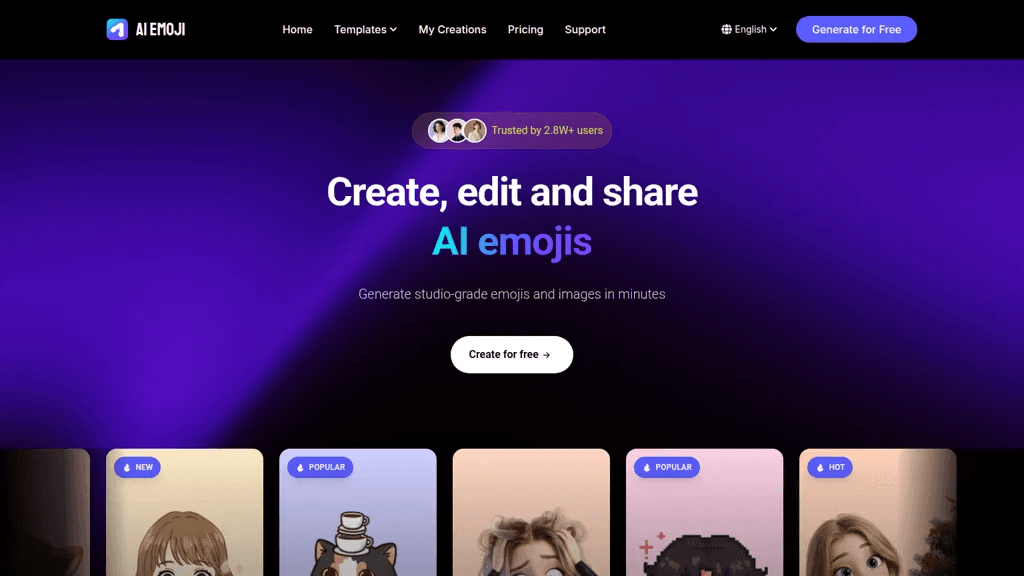 AI Emoji 官网截图