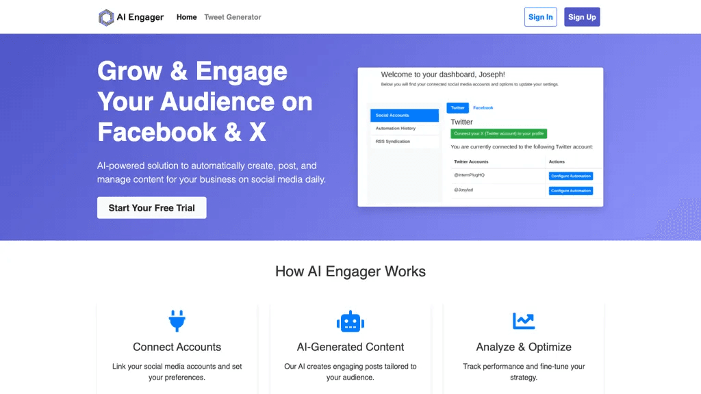 Ai engager 官网截图