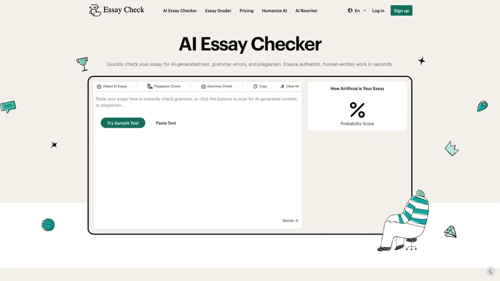 AI Essay Checker 官网截图