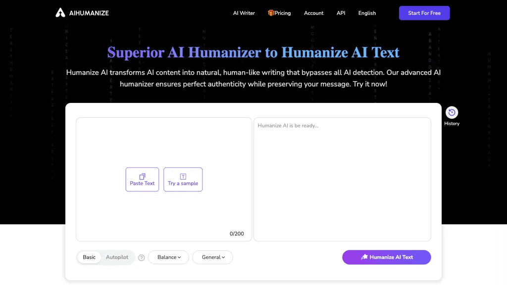 AI Humanize 工具截图