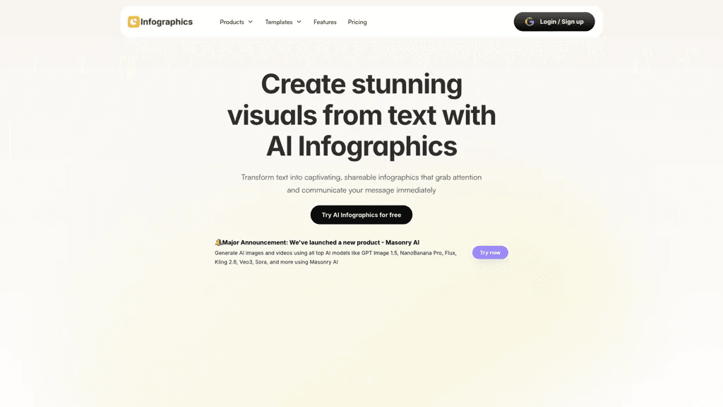 AI Infographics 工具截图