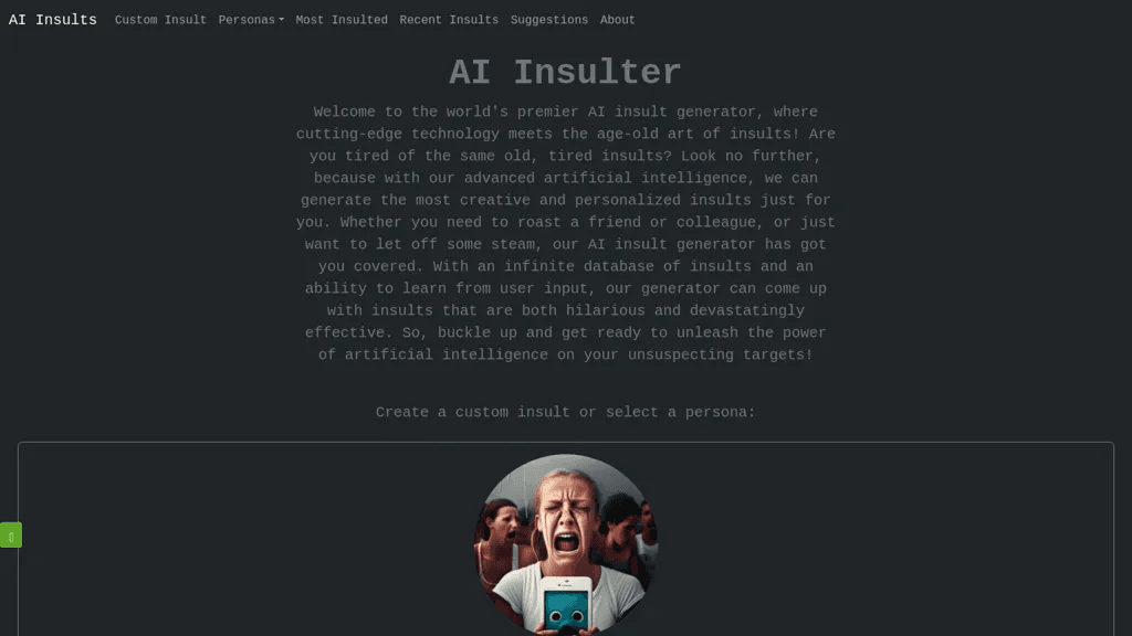AI Insult Generator 官网截图