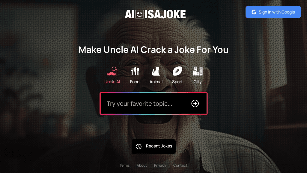 AI is a Joke 官网截图