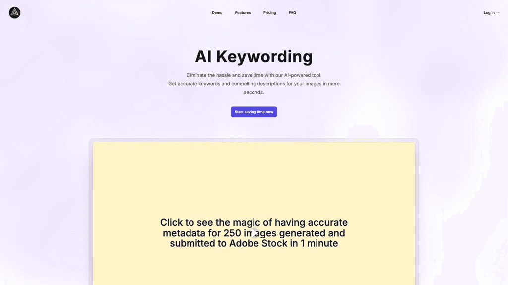 AI Keywording 官网截图