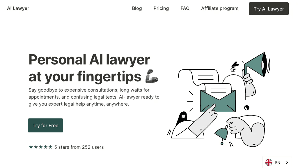 AI Lawyer 官网截图