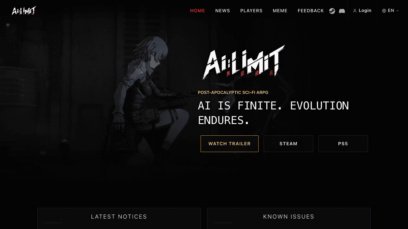 AI LIMIT 官网截图