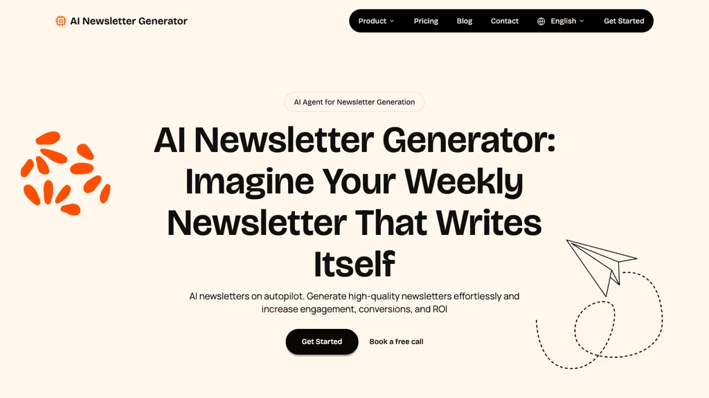 AI Newsletter Generator 官网截图