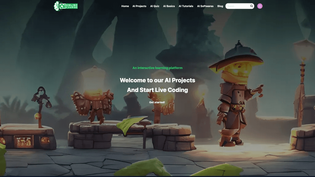 Ai online course 官网截图