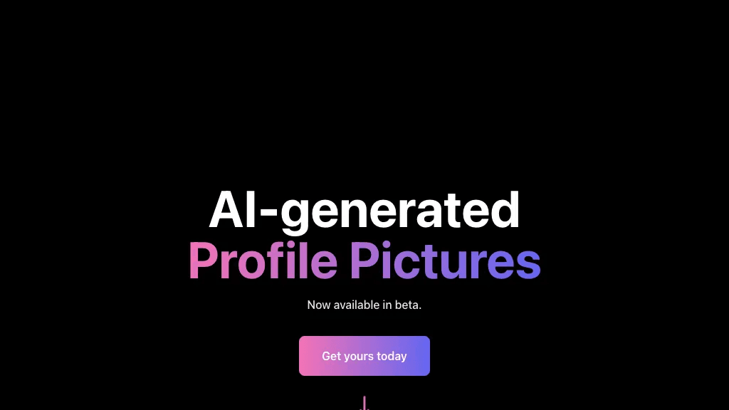 AI Profile Pictures 官网截图