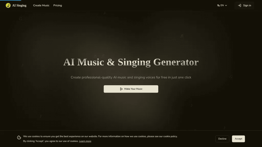 AI Singing 工具截图
