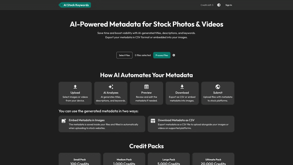 AI Stock Keywords 工具截图