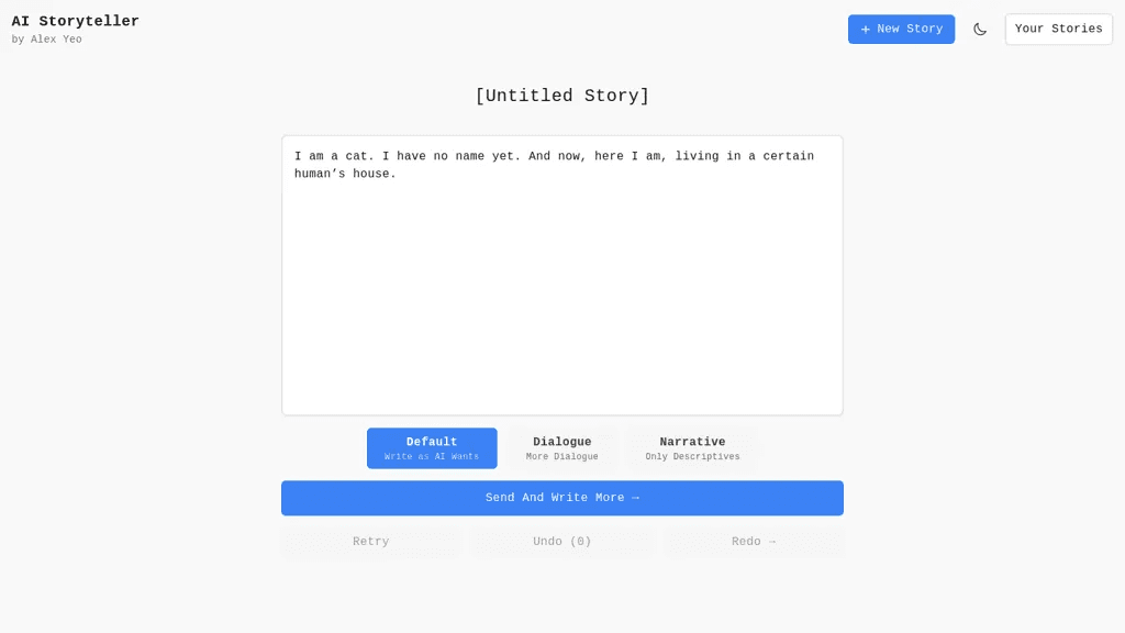 AI Storyteller 工具截图