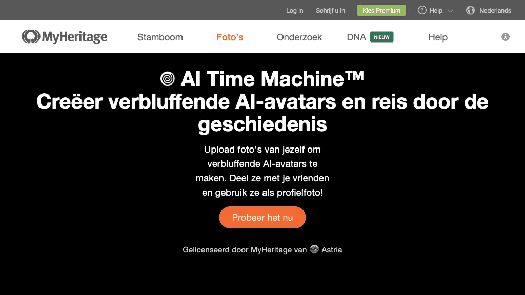 AI Time Machine 工具截图