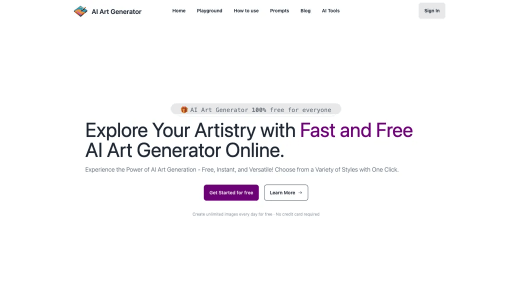AIArtGenerator.net 工具截图