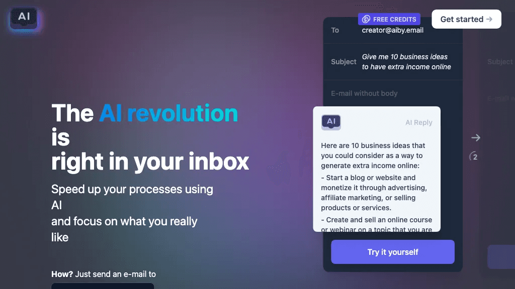AIby.email 工具截图
