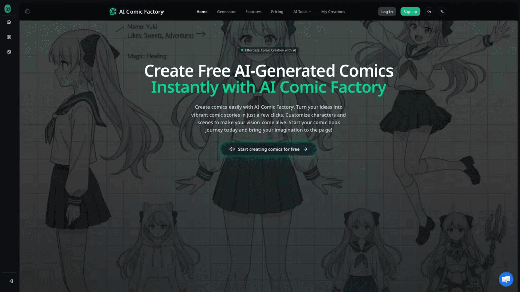 AIComicFactory.ai 工具截图