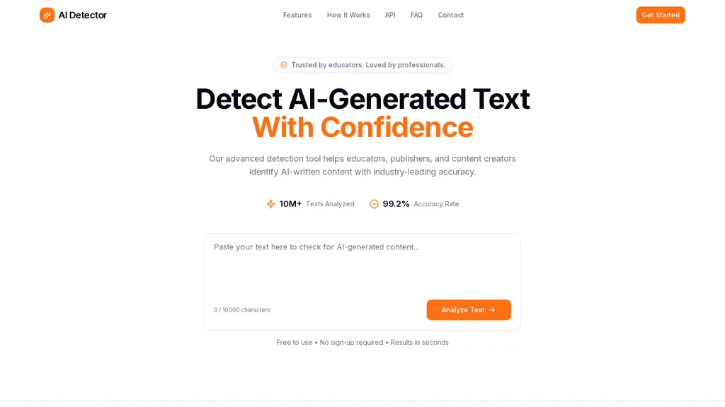 AIDetector.review 工具截图