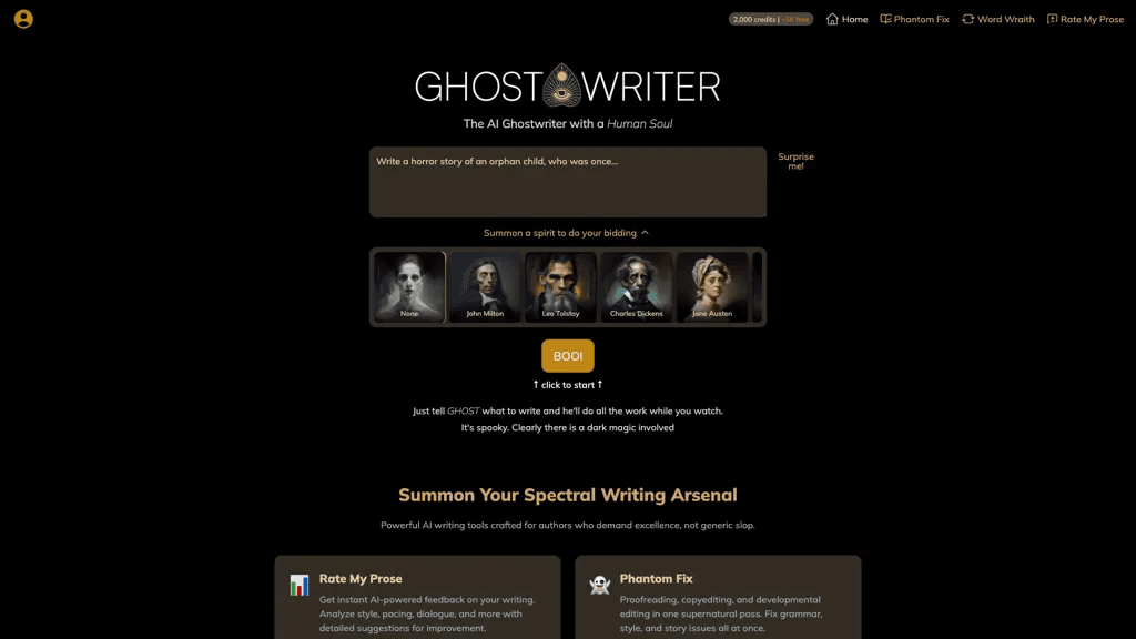 AIGhostwriter 工具截图