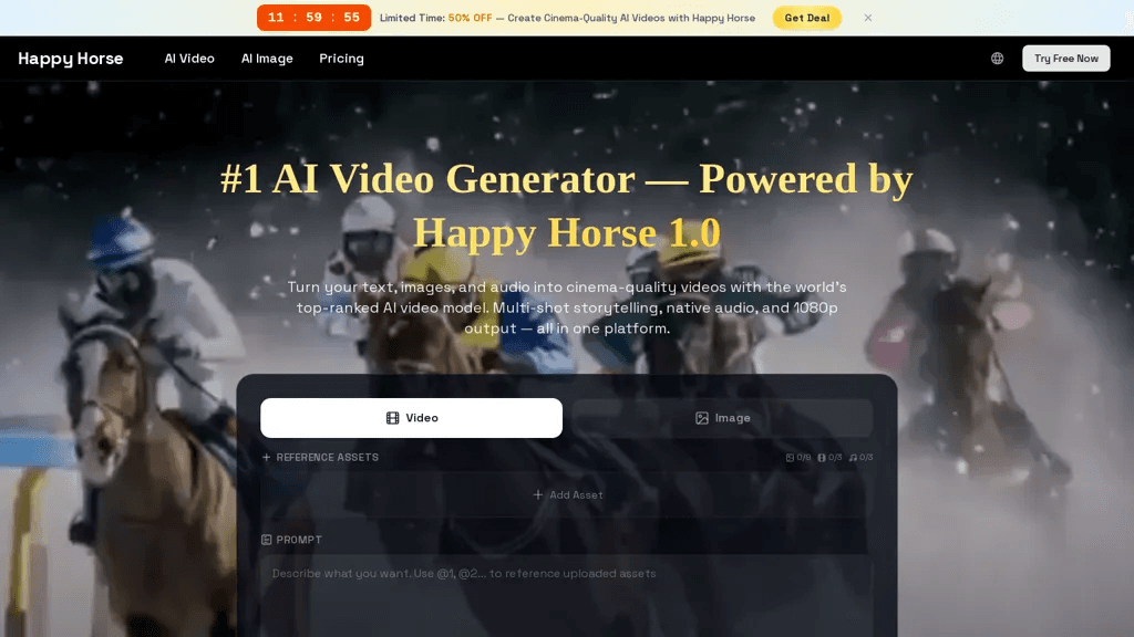 aihappyhorse.ai 官网截图