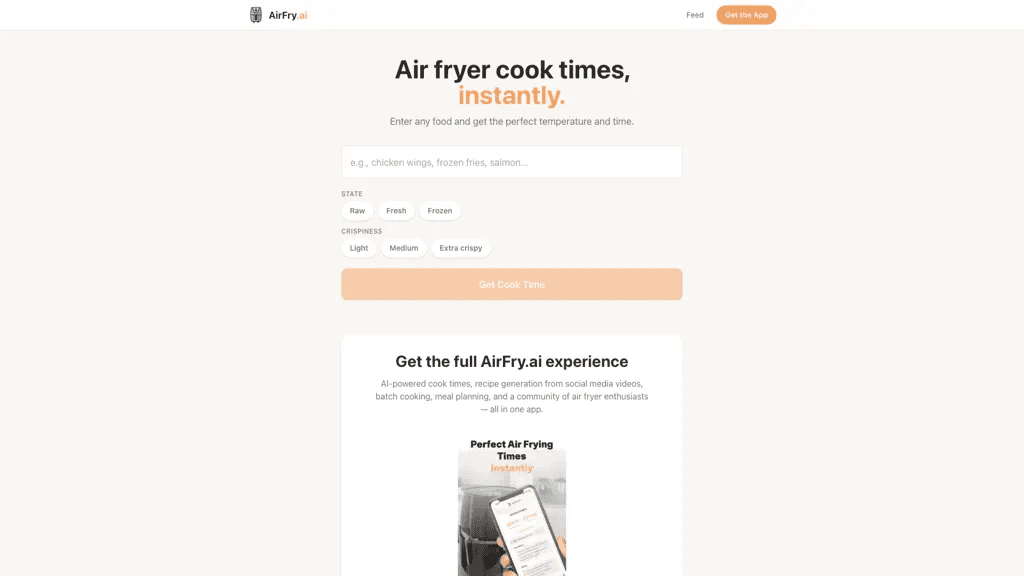 AirFry.ai 工具截图