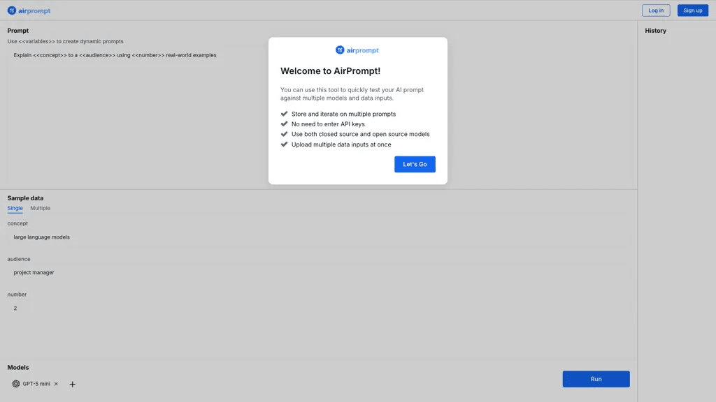 AirPrompt 官网截图