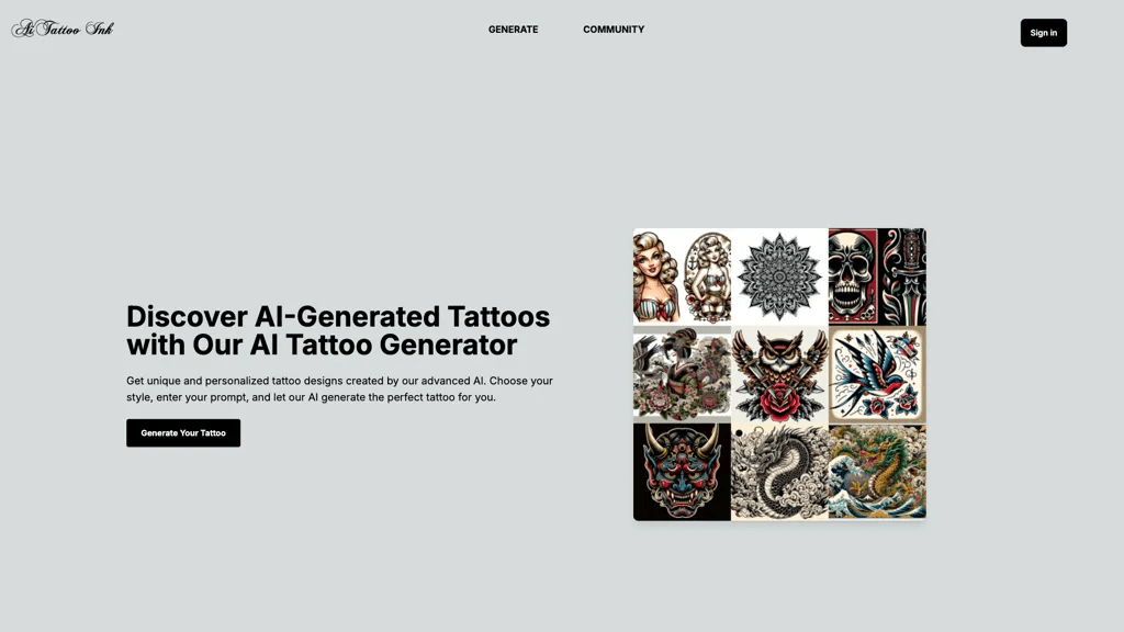 aitattoo.ink 工具截图