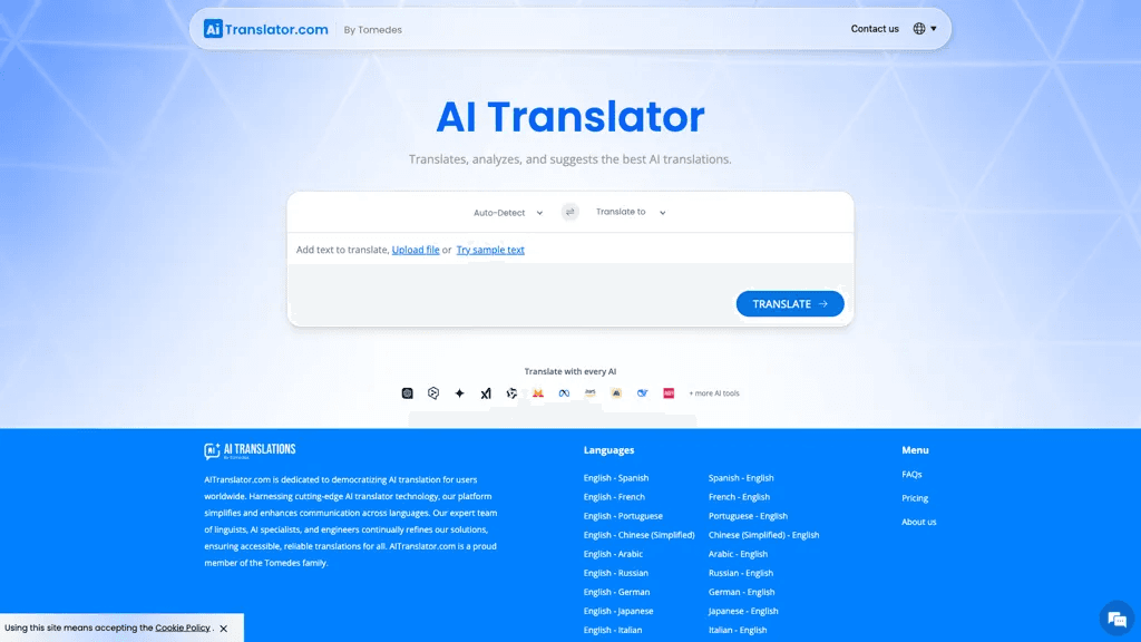 AITranslator.com 官网截图