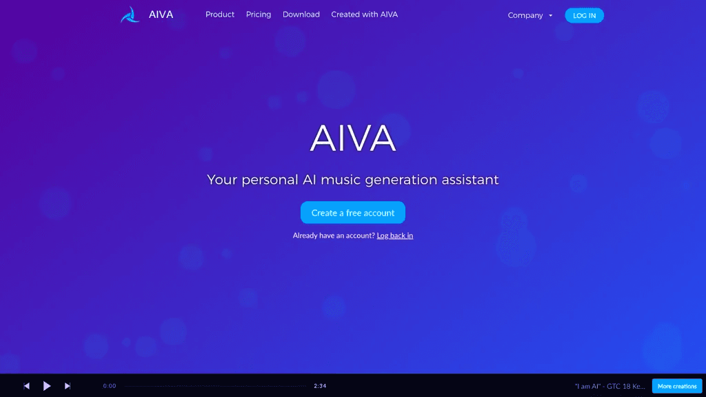 AIVA 工具截图