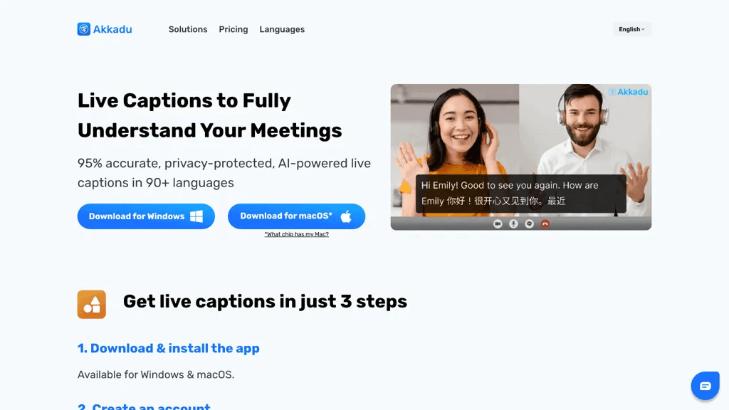 Akkadu AI Subtitles 工具截图