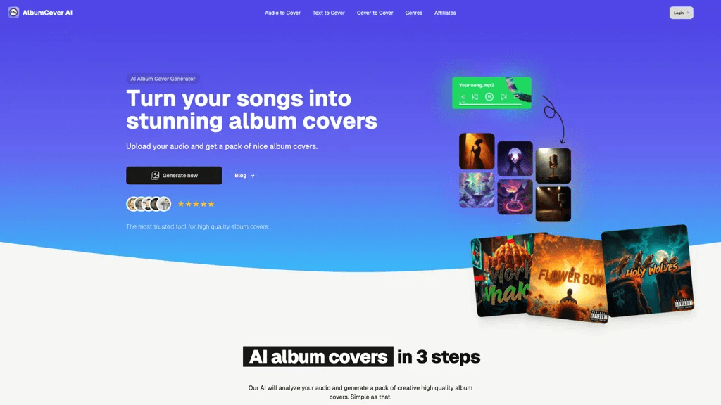 Album Cover AI 工具截图