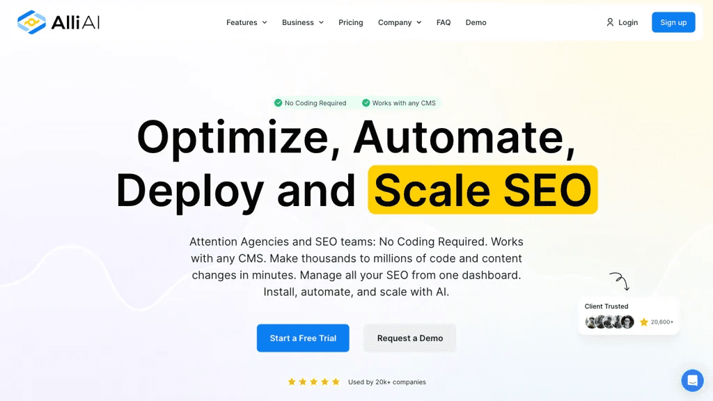 Alli AI 工具截图