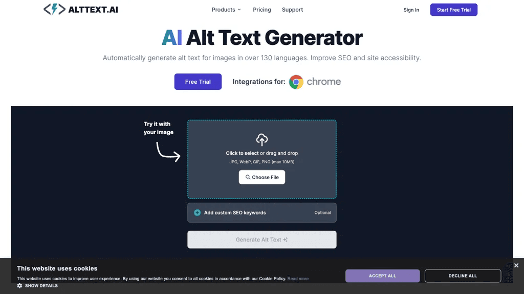 AltText.ai 官网截图