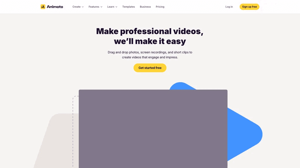 Animoto 工具截图