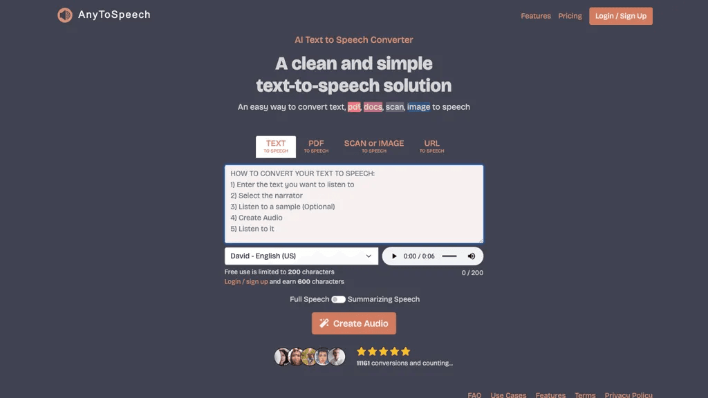 AnyToSpeech 工具截图