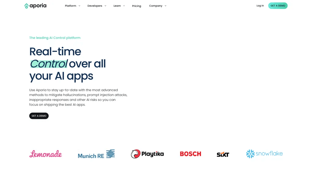 aporia.com 工具截图