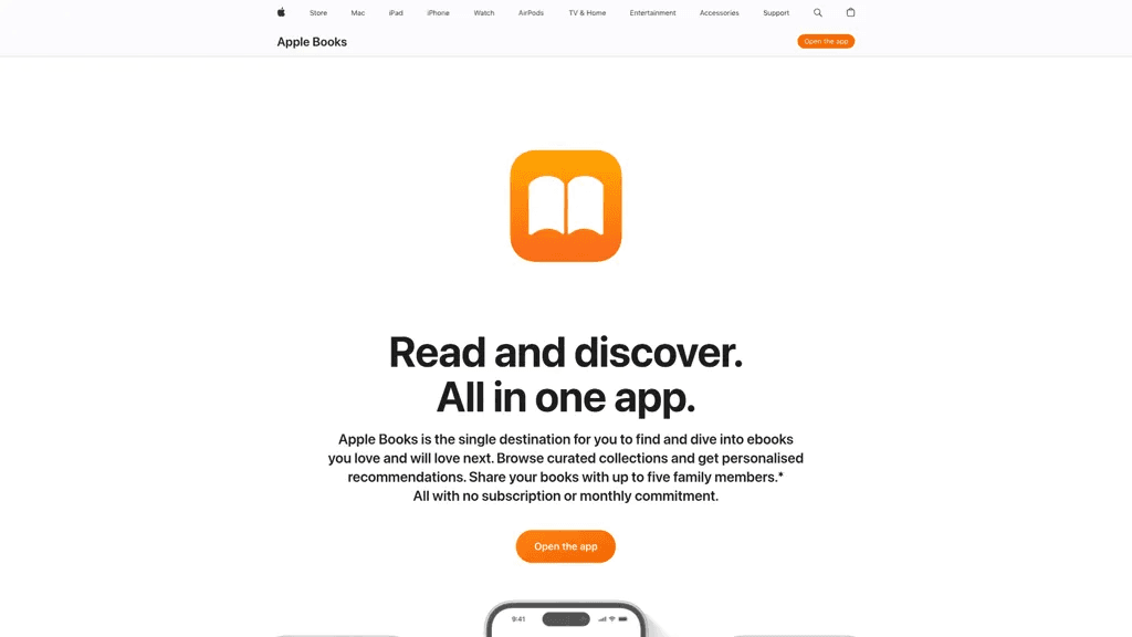 Apple Books 官网截图