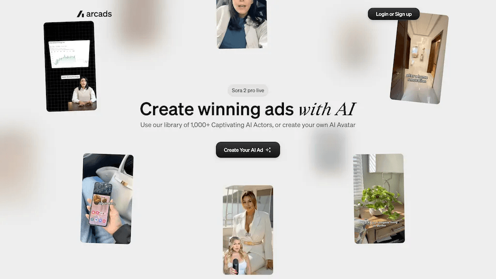 arcads.ai 官网截图